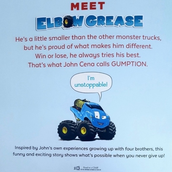 Elbow Grease Large Picture and Word Book by John Cena Children's Big Book NEW - Picture 3 of 5